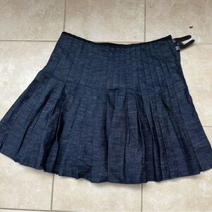 JW Anderson x Topshop Denim Pleated Skirt